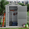 Plastic Outdoor Garden Shed Utility Tools Storage House W/ Window Ventilation UK
