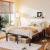 5ft King Bed Frame Mattress Foundation Metal Iron Bed with Under-bed Poquufdqxvu