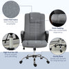 Vinsetto Office Chair for Desk, with Height Adjustable, Wheels, Dark Grey