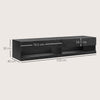 Floating TV Unit Stand, Wall Mount TV Cabinet with Storage LED Lights