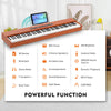 ♬Mustar 88 Semi Weighted Keys Digital Piano PortableKeyboard Pedal Stand Stool