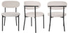 2 Velvet Dining Chairs Velvet Seat Chairs Plush velvet seat and backrest