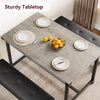 3 Pcs Dining Table Set for 4 Kitchen Table with 2 Upholstered Bench Dining Room
