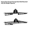 2 Pcs 2x4FT Heavy Duty Garage Wall Mounted Shelves,400lbs,Metal Storage Rack