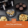 Double Basket Air Fryer Oven Digital Cooker 9L Timer Oil Free Frying 2600W Black