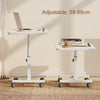Height Adjustable Mobile Over Bed Table Hospital Overbed Aid Chair Laptop Tray