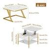Set of 2 Nesting Coffee Tables Round Stacking Sofa Side Tables for Living Room