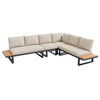 Garden Lounge Set w/ Coffee Tables, Corner Sofa Recliner Chairs, Patio Furniture