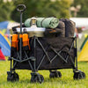 VonHaus Foldable Camping Trolley 200L Festival Cart Wagon on Wheels