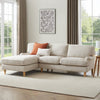 Dusk Hampshire Beige Textured Weave Left Hand Chaise Sofa RRP £899