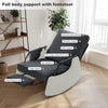 Upholstered Plush Rocking Recliner Accent Reading Chair w/ Footrest Side Pocket