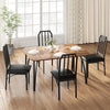 5PCS Wooden Dining Table Set for 4,Kitchen Table&Chairs Set w/Upholstered Seats