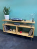 Reclaimed Wood Record Stand Urban Reclamation Rustic Solid Wood Storage