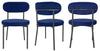 2 Velvet Dining Chairs Velvet Seat Chairs Plush velvet seat and backrest