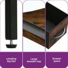 VASAGLE TV Stand Cabinet Storage Table TV Console Unit with Shelves_Living Room