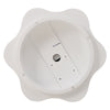 White Flower Shaped Coffee Table with 360° Rotating Top Living Room Furniture