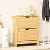 Shoe Storage Cabinet with 12 Compartments, 4 Shelves, 2 Drawers, and Protective