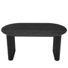 Dusk Hattie Black Oak 6 Seater Panel Oval Dining Table RRP £899