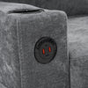 L-Shaped Couch Sofa 4-Seater Sectional Sofa Couches With USB, Cup Holder