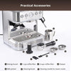 Espresso Machine 15 Bar Cappuccino Latte Maker with Milk Frother Steam Wand UK