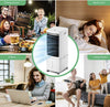 12L Portable Air Conditioner, Evaporative Air Cooler Fan with 3 Speeds & 120°Osc