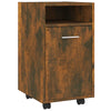 Side Cabinet with Smoked Oak 33x38x60 Engineered Wood K6T2
