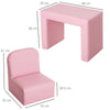 2 in 1 Kids Sofa Set Table and Chair Set Toddler Armchair Seat