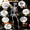 Halloween Giant Skeleton, 240cm Poseable Full Body Skeleton