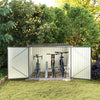 Outdoor Lockable Bicycle Shed Bike Storage Tool Box Garden Garbage Bin Shed