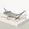 Outdoor Hammock with Stand Detachable Pillow for Garden, Patio, Green