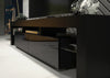 200cm TV Unit I Modern Cabinet TV Stand I Black High Gloss Doors I Free LED