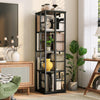 4-Tier Rotating Bookshelf 360° Display Spinning Bookshelf Book Storage Rack