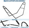 Universal Double Hammock Stand 550LBS Outside Fits 9 to 14 FT Hammocks Black