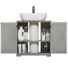 Priano Bathroom Sink Cabinet Under Basin Unit Cupboard Storage Furniture Grey