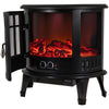 Electric Fireplace Log Burning Flame Effect Stove Fire Heater Thermal Wood 1800W