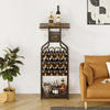 Metal Rack Cabinet Floor Bottle Storage Holder Stand Display Shelf