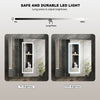 800mm Triple Door LED Bathroom Mirror Cabinet with Light Demister Wall Mounted