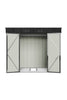 Metal Garden Shed 8 x 6ft Garden Storage Sheds Summerhouse With 2 Doors & Floor