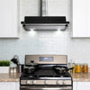 90cm Stainless Steel Wall Mount Powerful Cooker Hood Extractor Fan Touch Control