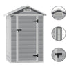 4ft X 3ft Plastic Outdoor Garden Storage Shed Bin Shed Lockable Bike Tools House