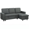 3 Seater Corner Sofa Bed w/ Storage Convertible Pull Out Sofa Bed