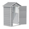 Plastic Garden Storage Shed Outdoor Storage House Tool Shed with Window，No Floor