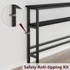 39" Slim 2-Tier Console Table w/ Adjustable Shelf Narrow Sofa Table Small Spaces