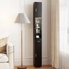 180 cm Tall Bathroom Cabinet Narrow Storage Organizer w/ 3 Doors-Black