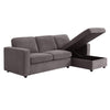 Dusk Soho Grey Chenille Right Hand Storage Chaise Sofa RRP £999