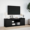 TV Cabinet with Black 139.5x34x50 Engineered Wood H6J1