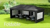 3 x 6m Heavy Duty Gazebo Marquee Party Tent with Storage Bag Grey