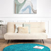 Fluffy Cream Boucle 2 Seater Sofa Bed - Cirrus