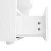 Coffee Table Cloud-Shaped Tea Table with Drawer and Open Storage Compartments