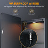 Bathroom Mirror Cabinet with Shaver Socket Demister 3 LED Lights Black Cupboard